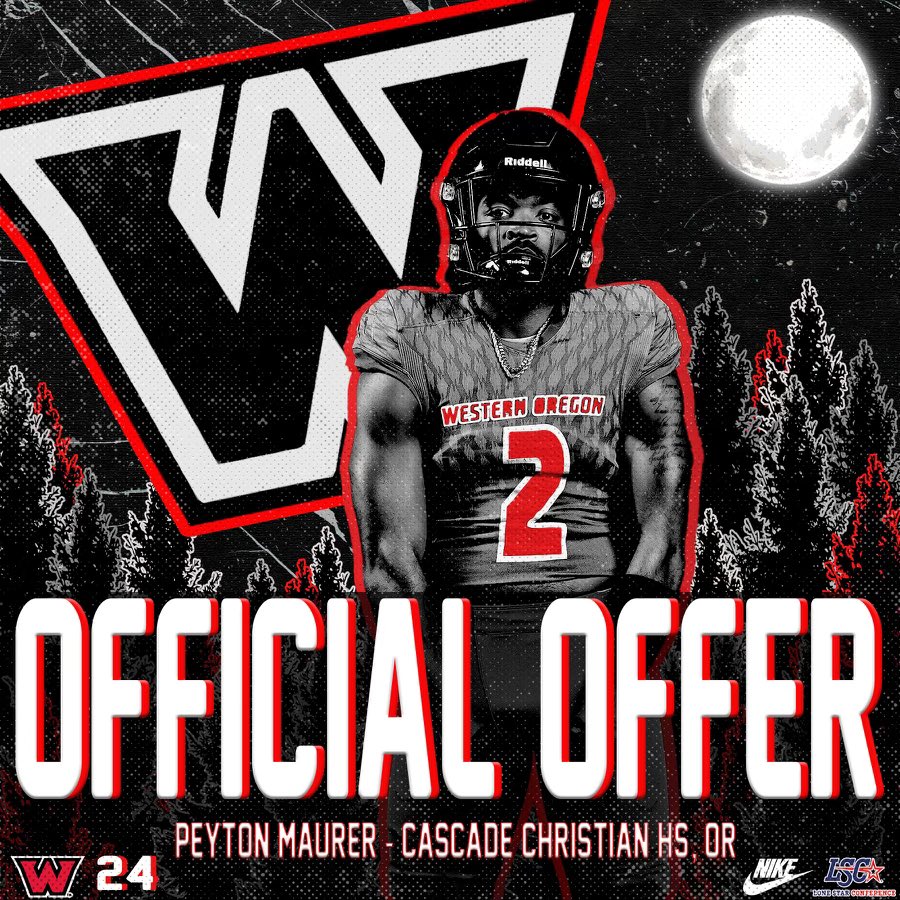 Peyton Maurer (@peytonmaurer13) on Twitter photo After a great visit, I’m blessed to receive an offer from Western Oregon! I’d like to thank <a href="/CoachSchanche/">Leif Schanche</a> and staff for believing in me. After a great visit, I’m blessed to receive an offer from Western Oregon! I’d like to thank <a href="/CoachSchanche/">Leif Schanche</a> and staff for believing in me.
