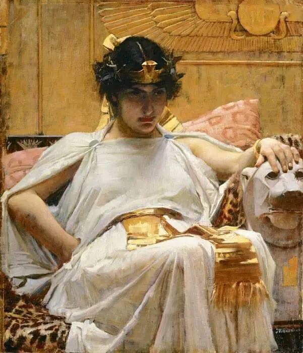 John William Waterhouse - (1849-1917) Cleopatra, 1888, Oil on canvas, Private Collection -