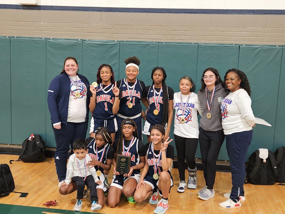 CLEAN SWEEP for the Davila Ladies on the hardwood this weekend!!!! Congratulations to the 7th and 8th Grade A Teams on their tournament victories at SFA. <a href="/BryanISD/">Bryan ISD</a> <a href="/GCarrabineBryan/">Ginger Carrabine</a>