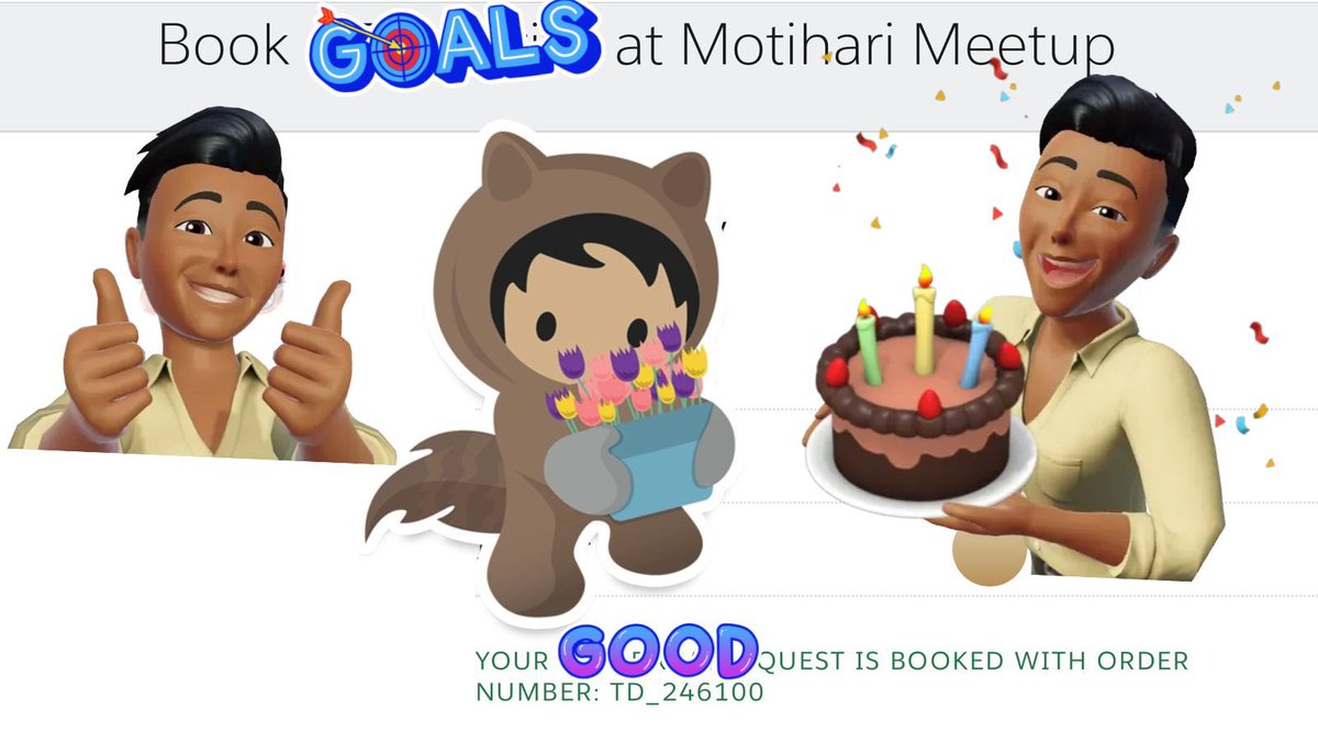 Have breakfast and Guess the Live Project Name Or Theme Name that’s you are gonna build with LWC, Apex, HTML, JavaScript, CSS, and gonna make it available on Salesforce Experience Cloud, today at #MotihariMeetup 🎉 #TrailblazerCommunity