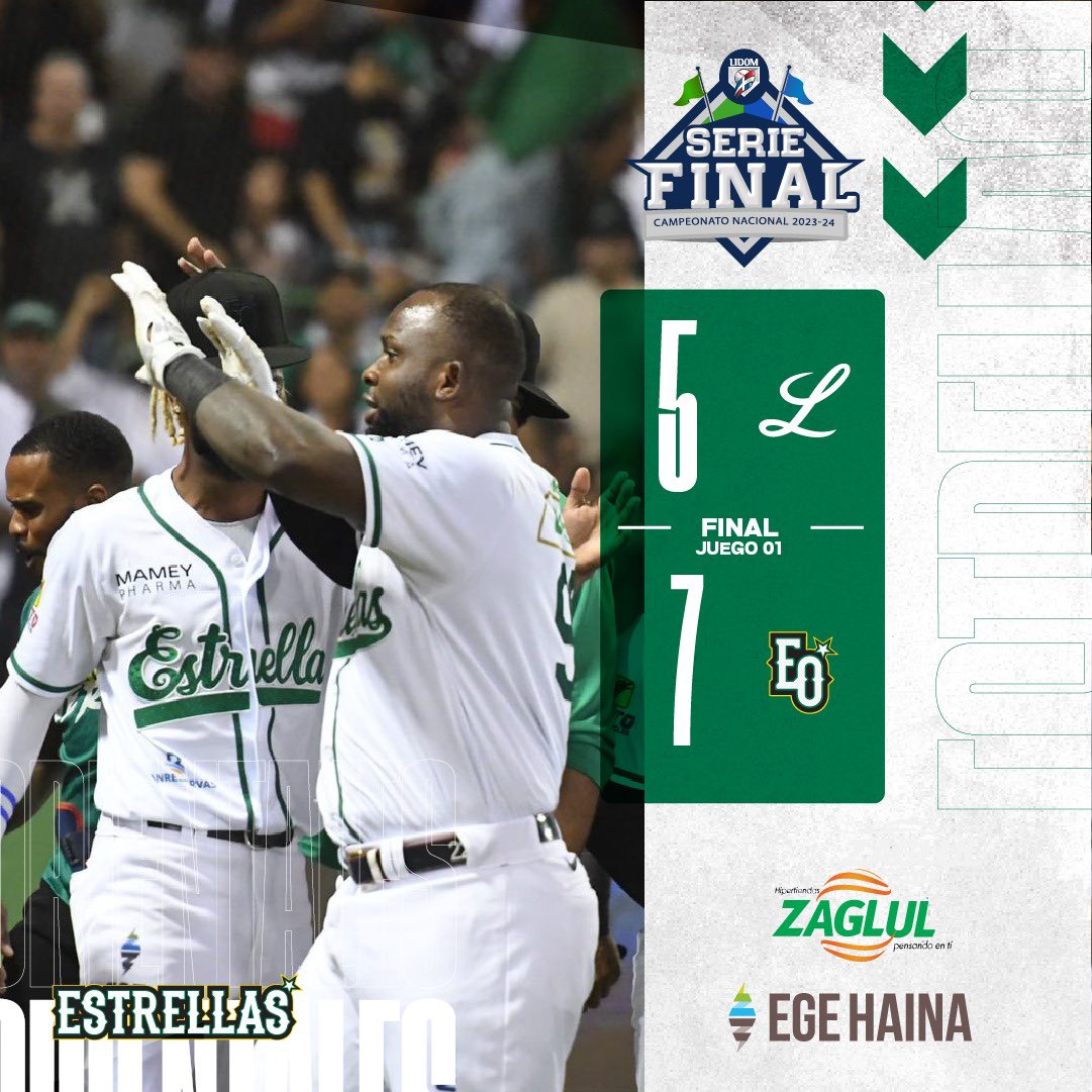 VICTORIAAAAAAAA 🤩 1/4 

Cayó el primero de la serie final con una tremenda remontada. 🔥

¡BRILLAN LAS ESTRELLAS! ⭐️💚

#Serie23EO