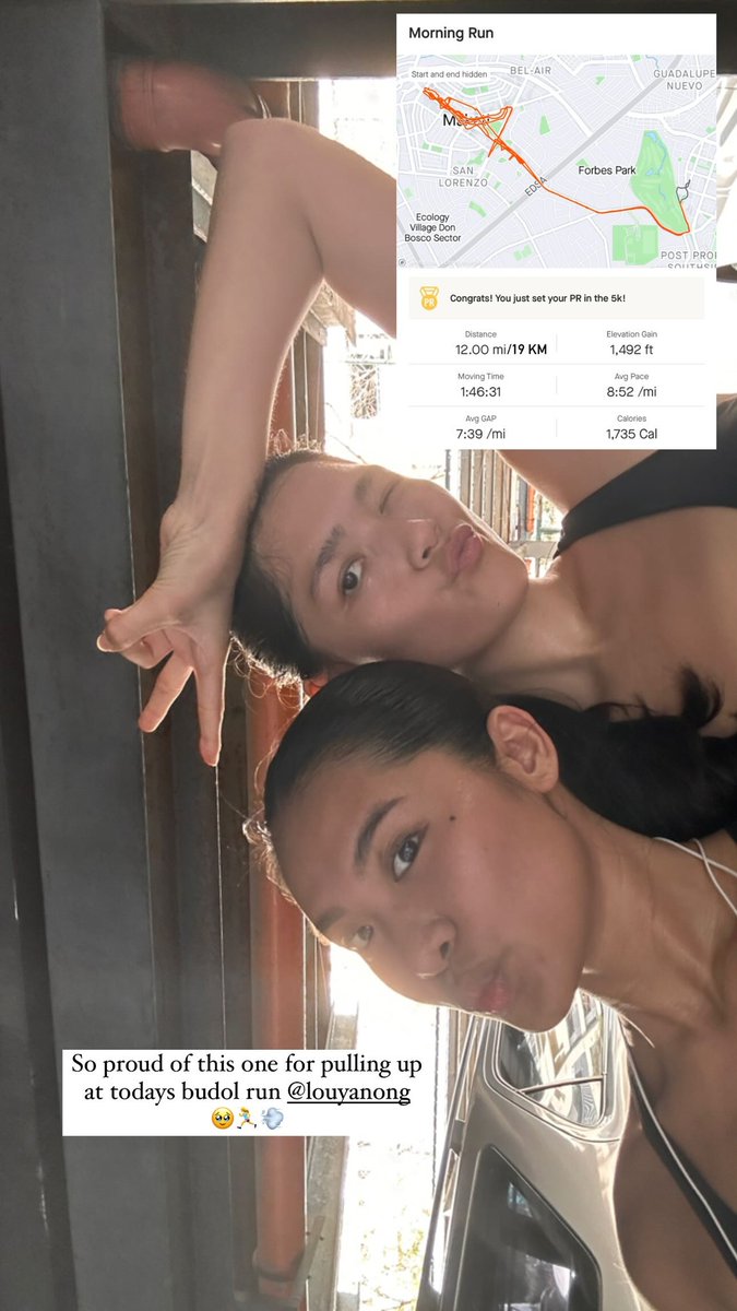 LOUDEFENDER31's tweet photo. Lou x Hannah🏃👟
their convo 🤣

#LouYanong https://t.co/ha1dCtlQvs