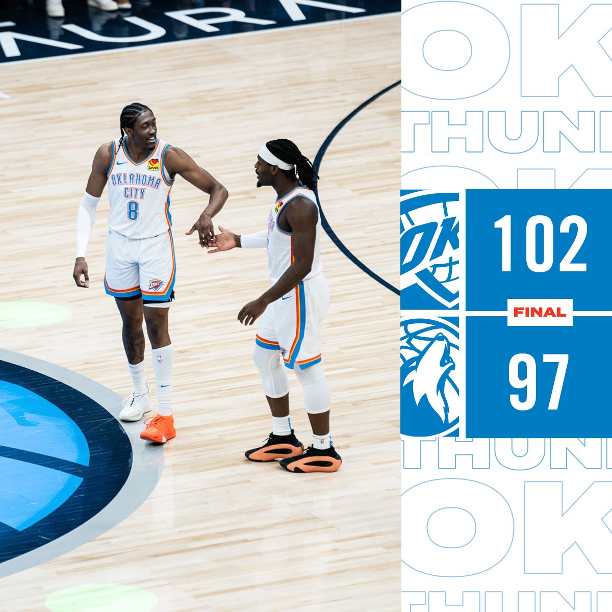 okcthunder's tweet photo. Battled back ⚡️ https://t.co/iGChWp2Wzd