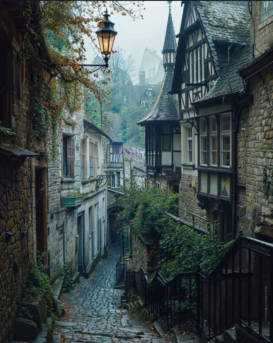 Along well worn pathways.