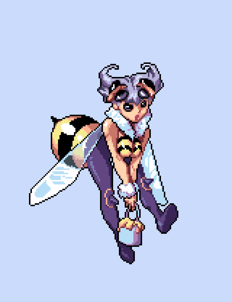 pixel_jas's tweet photo. Q-Bee #Darkstalkers 

#commissionsopen #pixelart #pixelartist https://t.co/k8xk0qPTRz