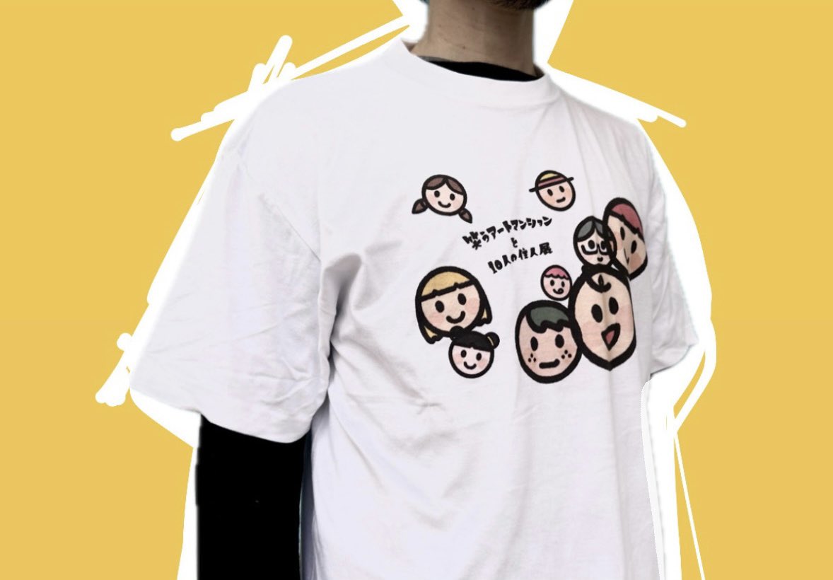 ワラ展 グッズ🥰ｶﾜｲｲ ＼ 池田瑛紗さんコラボTシャツ サイズ展開はM・L