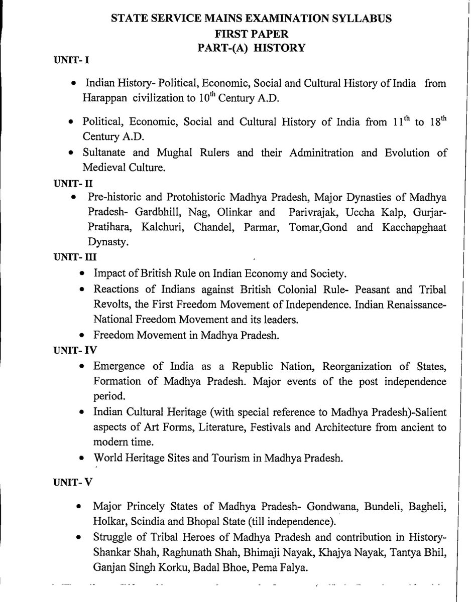 MPPSCSSE's tweet image. #MPPSC MPPSCMains2024
Paper-1 
🔆History - Part-A
🔆Geography -Part-B