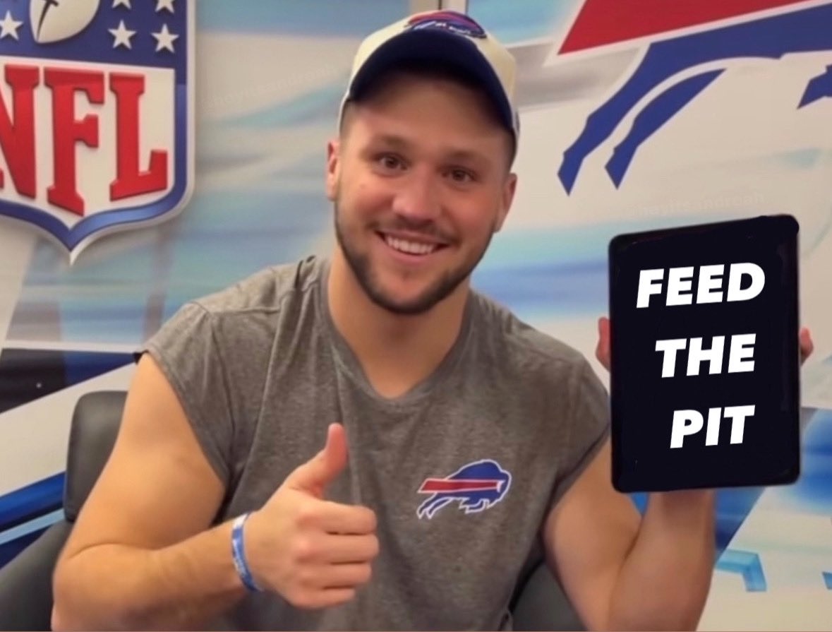 heyitsandreah's tweet photo. breaking news from josh allen https://t.co/zNT0T0ED0N
