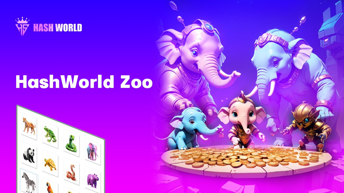 Hashworld8's tweet photo. 💥HASHWORLD Zoo is subverting NFT!
🌟Become the creator of future value. Here, finance and gaming are combined, and innovation and fun coexist. Let’s break down the boundaries and make finance flow!
#HASHWORLD
#InnovationNFT
#FinancialFlow https://t.co/uxUsqWXicg