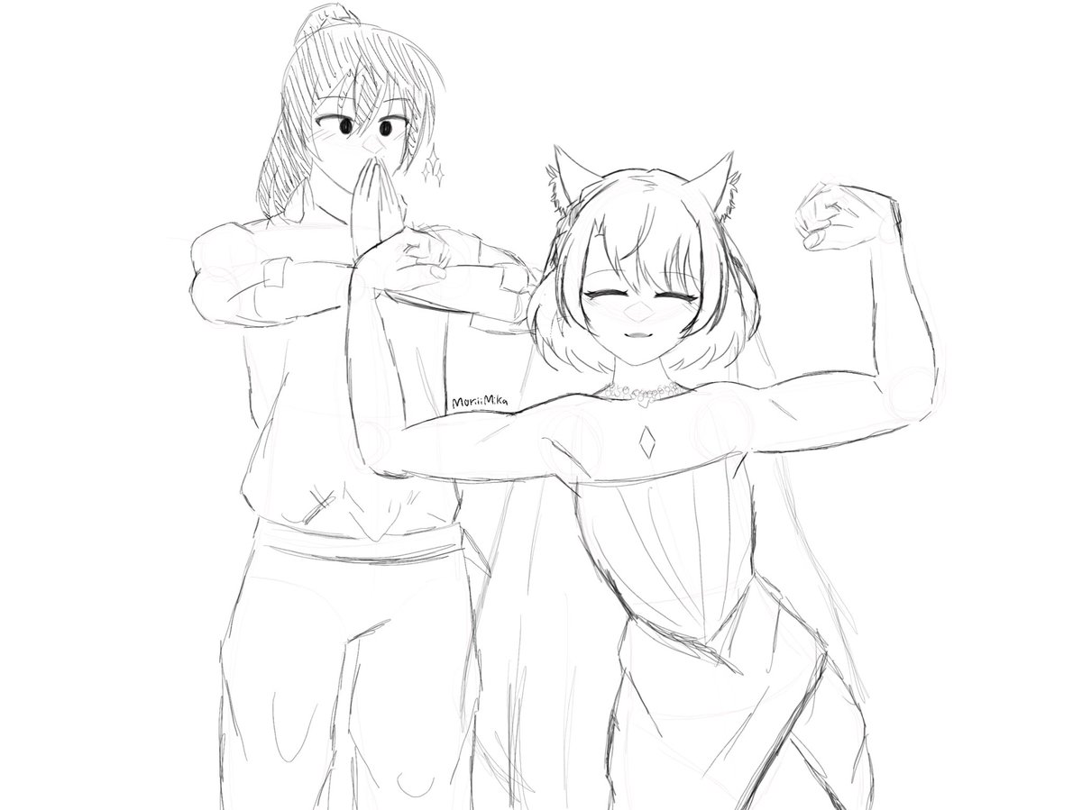 moriiimika's tweet image. Messy  Noah  and  Mio ..