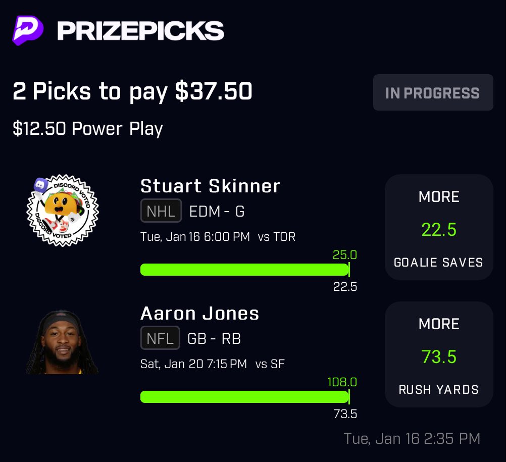 Finally a day goes my way!

#GamblingTwitter #PrizePicks #PrizePicksnba #PrizePicksmlb
#PrizePicksnhl #freemoney #rxchoffprops
#mlb #wnba #Sleeper #nba