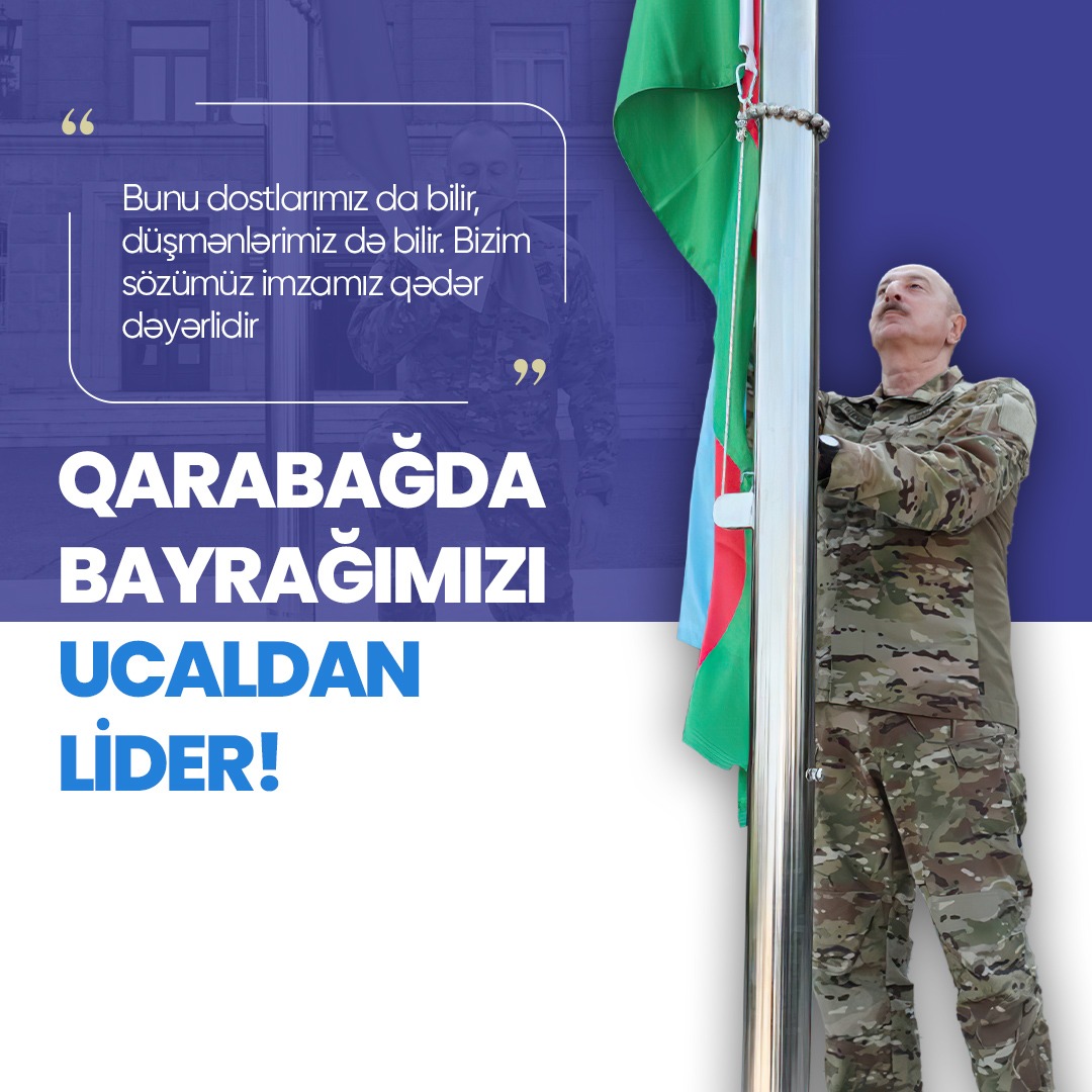 Qarabağda bayrağımızı ucaldan Lider!

#Prezidentseçkiləri #Seçki2024 #QalibXalqınQalibLideri