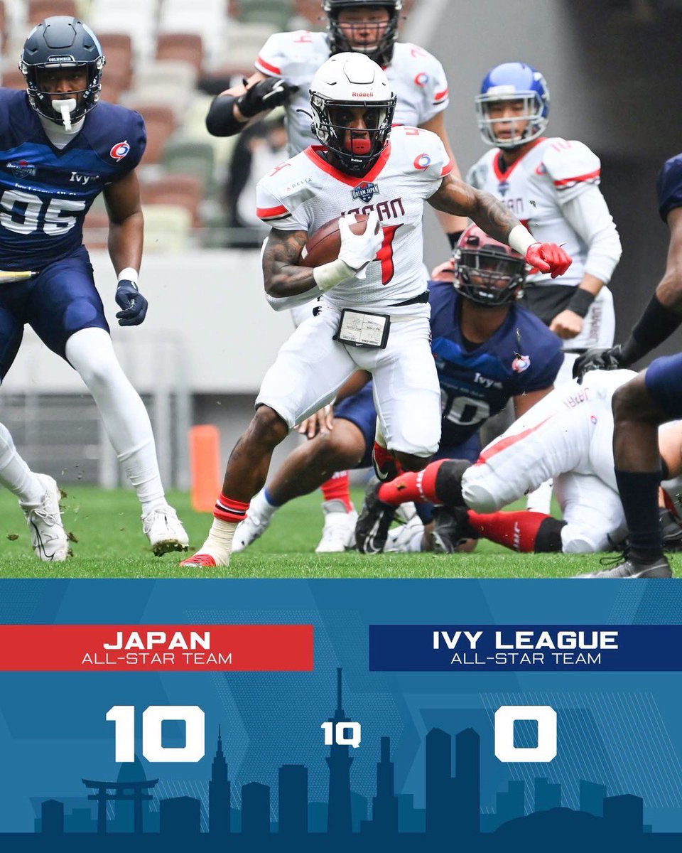 xl1996's tweet photo. 𝐒𝐂𝐎𝐑𝐄 🏈
⁡
Japan All-Star Team 10-0
Ivy League All-Star Team
⁡
📹 https://t.co/BvnCPyAroV
⁡
DREAM JAPAN BOWL
🗓️ 2024年1月21日(日) 
🏟️ 国立競技場 
⁡
#アメフト #Xリーグ #xleague
#ドリームジャパンボウル https://t.co/NySMilmtXj