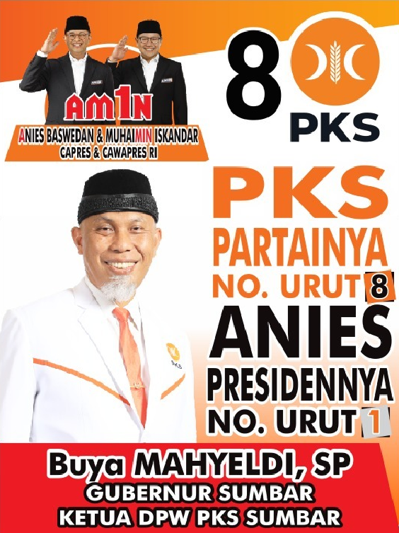 PKS partainya
Anies Presidennya

#AMINAjaDulu
#pksmenanganiespresiden
