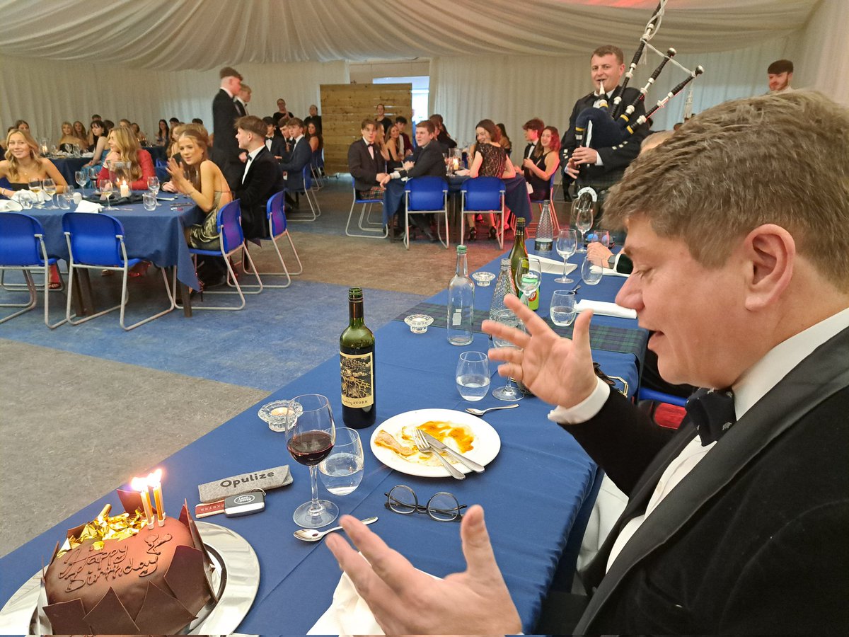 Fair fa ye honest sonsie cake,
Ye're quality chocolate,  no just fake!
Wha, in the kitchen, did ye make?
Ma thanks tae thee!
And soon a bite o cake I'll take,
Wi a cup o tea. <a href="/DMarkLauder/">MarkLauder</a> <a href="/StrathallanSchl/">Strathallan School</a> <a href="/jonathanmace81/">Jonathan Mace</a>