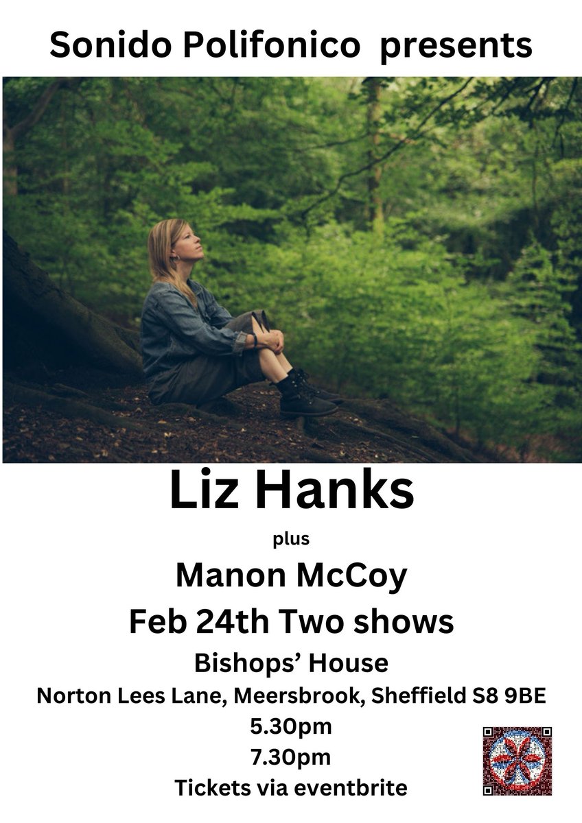 A heads-up that our two shows on 24th February featuring Liz Hanks and Manon McCoy are nearly sold out so if you don't want to miss out on what is going to an exquisite pairing, you know what to do.