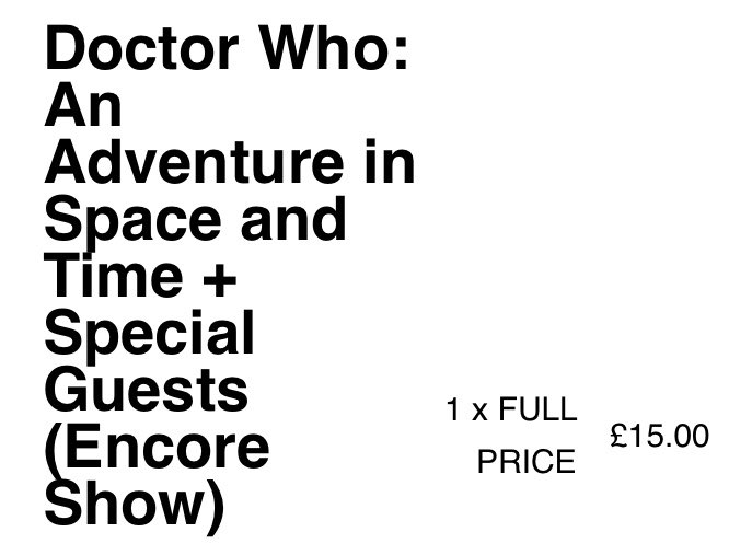 RichardNJames's tweet image. Got a rather special day ahead @RiversideLondon.

#AnAdventureInSpaceAndTime