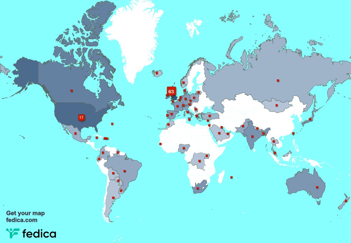 I have 3 new followers from France, and more last week. See fedica.com/!gazb159
