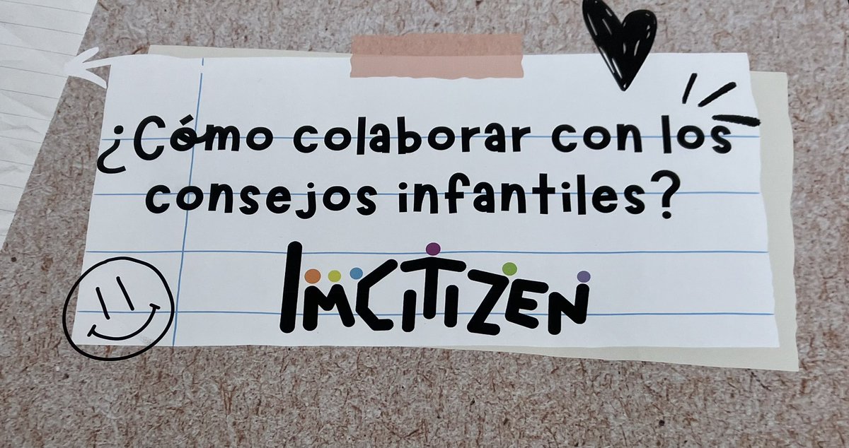 imcitizen_eu's tweet photo. Si quieres crear una #plataforma de #participación de la #infancia has de saber…
👉🏼 ¿Qué es?
👉🏼 ¿Qué funciones tiene?
👉🏼 ¿Qué temas puede tratar?
👉🏼 ¿Cómo se organiza?
👉🏼 ¿Cómo construir redes con otros grupos?
¡Estamos dando respuesta a estos interrogantes!
#Participamos https://t.co/D60hkD0bbE