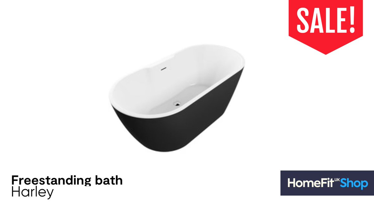 🔥 Flash Bath Sale! £700 off! 🔥 This 2024 treat yourself to the #bath of your #dreams, now at over #halfprice! The Harley #freestanding bath epitomises #bold and #impactful #design.