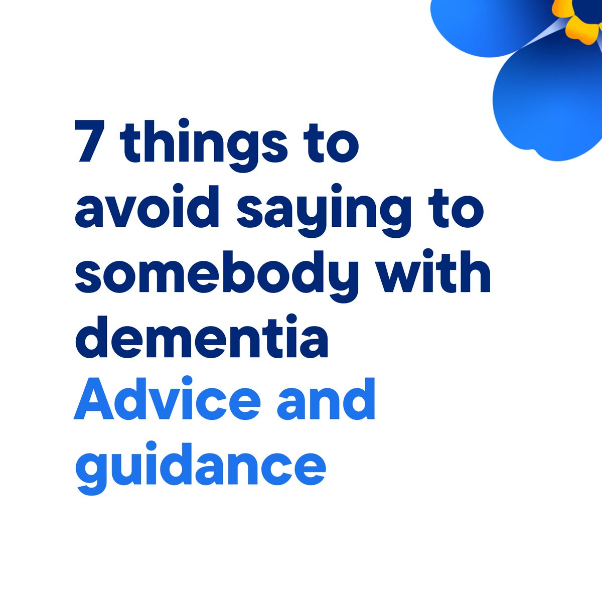 Communicating with a loved one who has dementia can become difficult over time. But being mindful about the language we use, and avoiding saying things that could cause hurt, confusion or frustration is so important. Read more at bit.ly/3S8BYmE