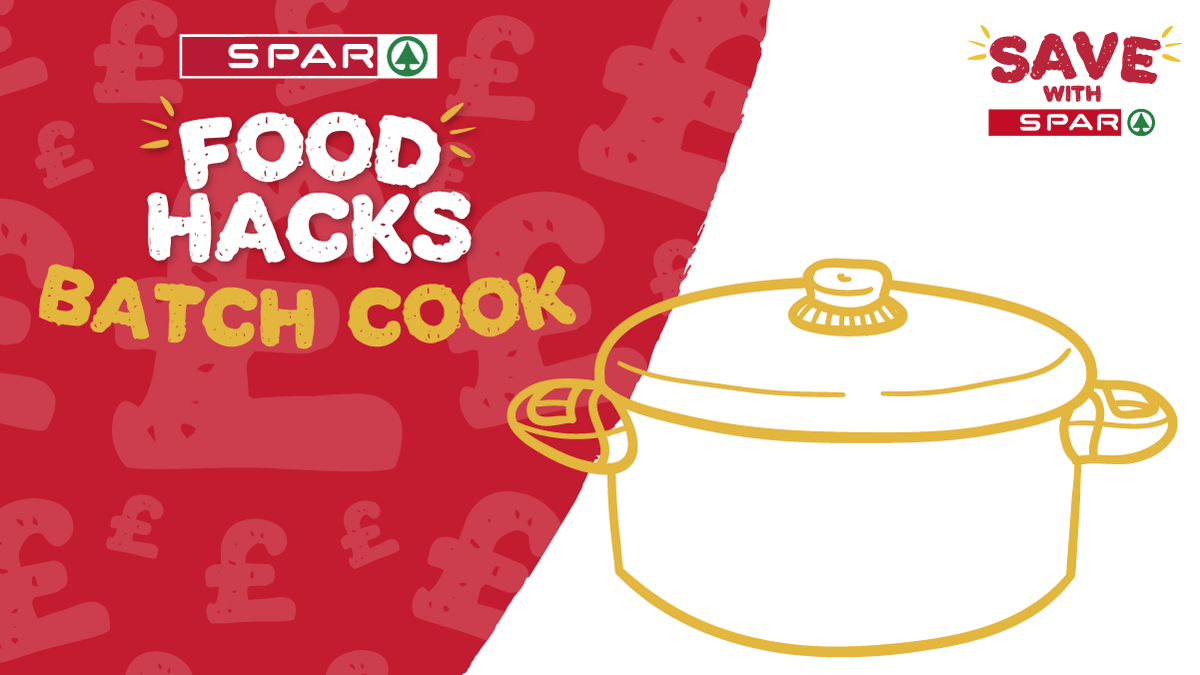 SPARintheUK's tweet photo. Batch cooking can help you save time and money. Double or triple the ingredients in a recipe and freeze the extra portions for another time.​

#SaveWithSPAR #ThereForYou https://t.co/jpi1RGwJDl