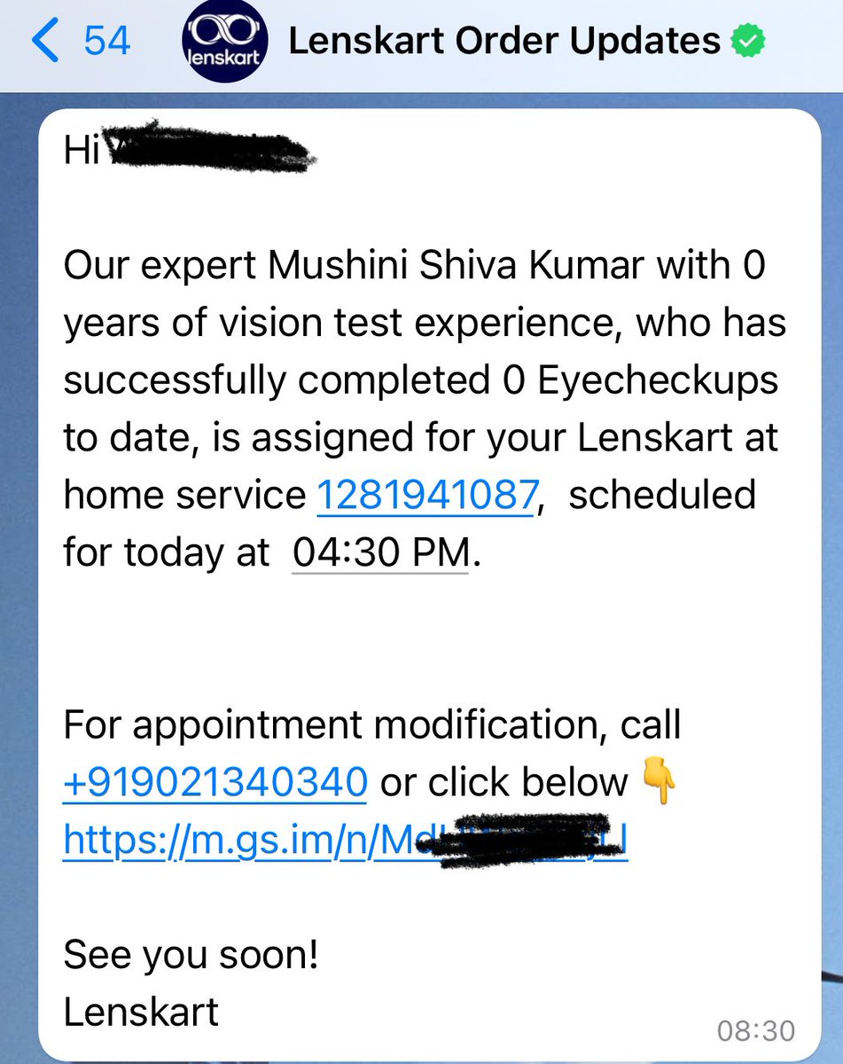 AmareshSwain's tweet photo. @Lenskart_com @peyushbansal thanks for such a beautiful message, but surprised why you assigned him. https://t.co/DkBb3AGN0T