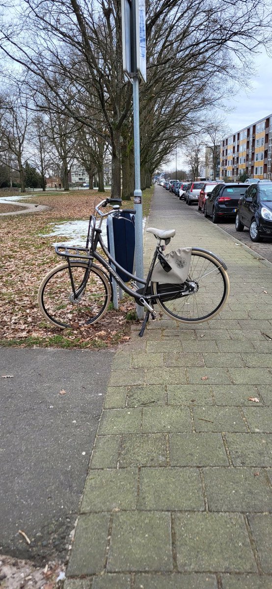 LVDV63's tweet photo. @POL_Apeldoorn deze fiets staat al een hele tijd bij het Zuiderpark ter hoogte van de skatebaan aan de kant van de 1e wormenseweg.  Wellicht mist iemand deze fiets ? https://t.co/7kCRXs2gwM