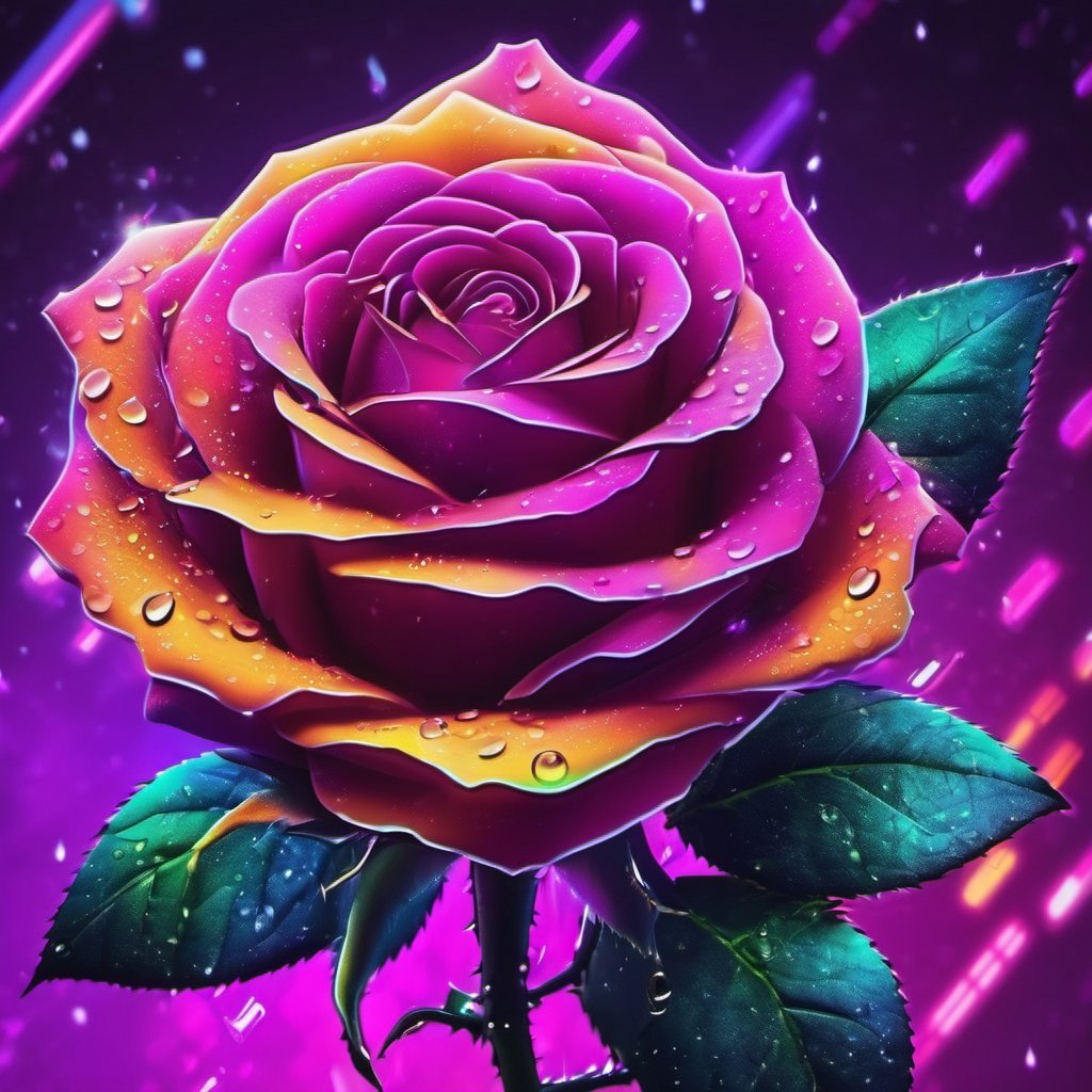 Atomiqx_Tech's tweet photo. Rainbow rose with dew drops (warm tone)
#Rose #atomiqxtechnologies #atomiqx #AIgirl https://t.co/fVyKHUopVA