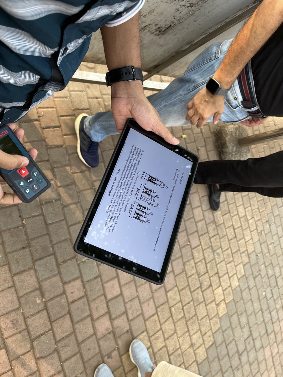 walkingproject's tweet photo. We have a new addition to modernize our #CommunityWalks to great effect.
Previously when we discussed flaws in the existing walk environments & tried to help the participants visualize alternatives, imagination only got us so far.
With the addition of this tablet we are able to aid their imagination & show people possible improvements in real-time that could make it pedestrian friendly.
We are also able able to show the existing guidelines & relevant documents in real-time.
#WalkingProject #CommuntiyWalk