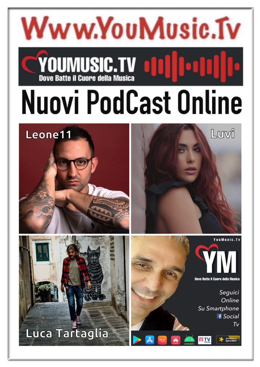 furiomorucci's tweet photo. Oggi #21gennaio2024 la #SocialTv dedicata alla #Musica https://t.co/ZCIQ6fbXW7 è anche #PodCast .. le #videointerviste della settimana sono #audio alla pagina https://t.co/JcWgV7mUPJ ..Seguite le #novità e le #newsmusicali alla pagina #Social #Facebook 👉 https://t.co/yOEzoeRP26 https://t.co/K1pc4PrBRl