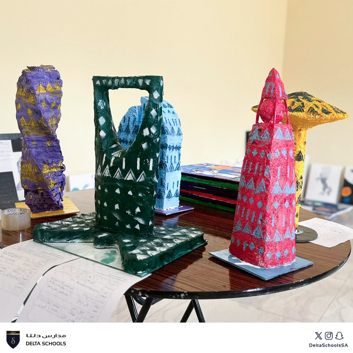 DeltaSchoolsSA's tweet photo. Thrilled by the remarkable student engagement at @Riyadh_Arts! 🎨🌟 The exhibited creative talents were truly awe-inspiring, illuminating the boundless potential of our young generation. Art holds the transformative power to mold a brighter tomorrow. #InternationalSection https://t.co/N0gKTXTH7y