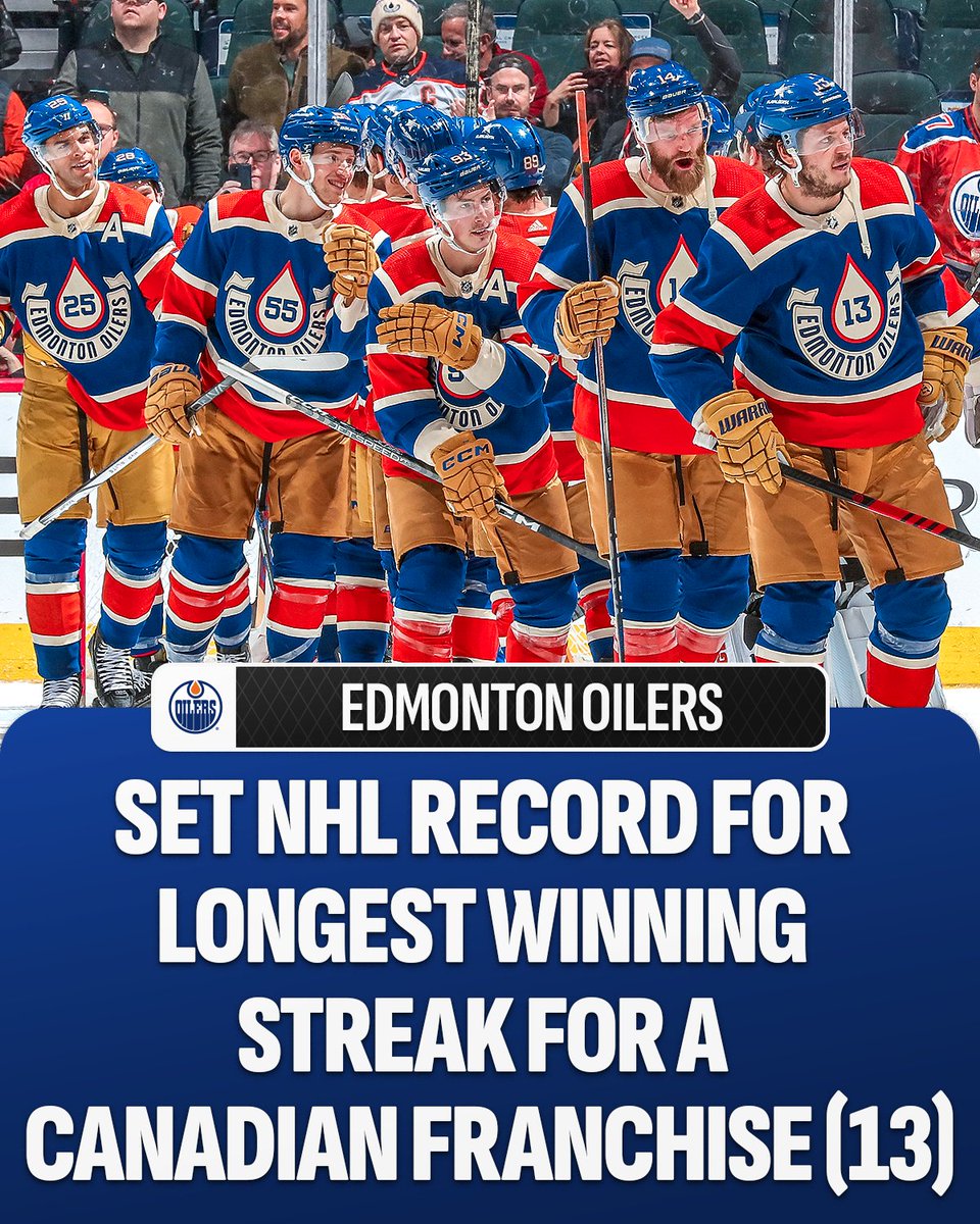 The <a href="/EdmontonOilers/">Edmonton Oilers</a> make history on <a href="/scotiabank/">Scotiabank</a> #HockeyDay in Canada! 🇨🇦