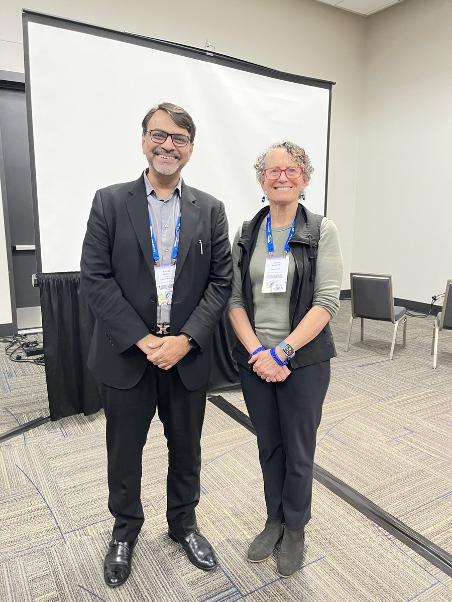 So excited to attend a workshop and then chat with @GetCuriousNow Jenny Rudolph, a guru of debriefing! Fun fact- she speaks pretty good Urdu, and surprised me with it! Looking forward to the next few days at #IMSH2024
