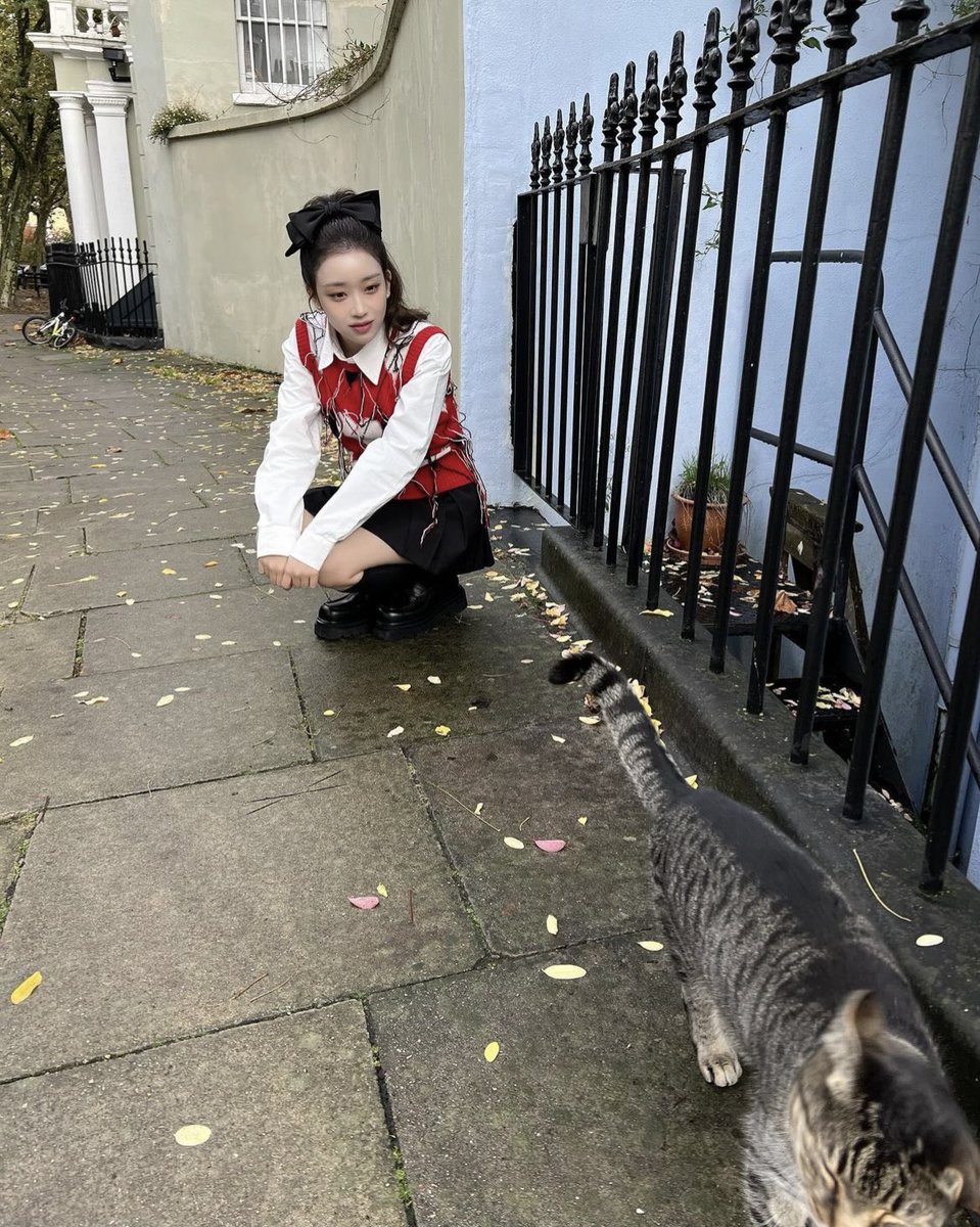 SUWMlN's tweet photo. In the heart of London's charm, my day took a delightful turn as I found a furry friend in the form of a stray cat. The first picture captures pure joy, my smile radiating happiness as the curious feline draws near, forming an unexpected connection in the bustling city. https://t.co/6Aq3kLN9jv
