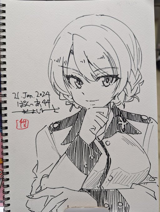 ぱんっあ44無事終了しました。来てくれたみなさんありがとうございます!
画像は今日のスケブ色紙 