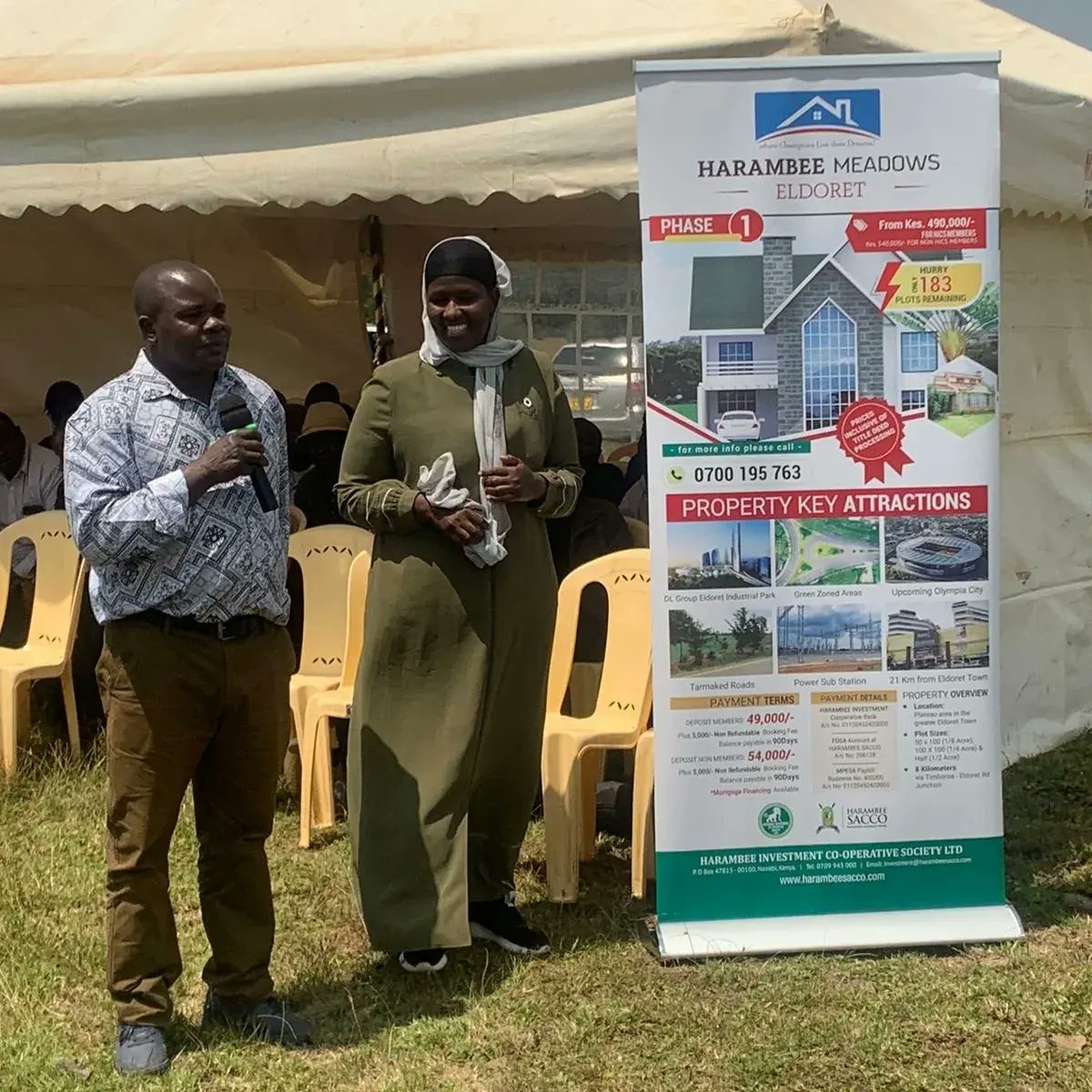 HarambeeDTSACCO's tweet image. Passing the torch of ownership in the heart of Eldoret town, where dreams become reality.
Today marks the celebration of a new chapter as the title deed finds its rightful home. 
 #TowardsLivingWithDinity #NewBeginnings #ReadilyAvailable #TitleDeedReady #EldoretPlotForSale