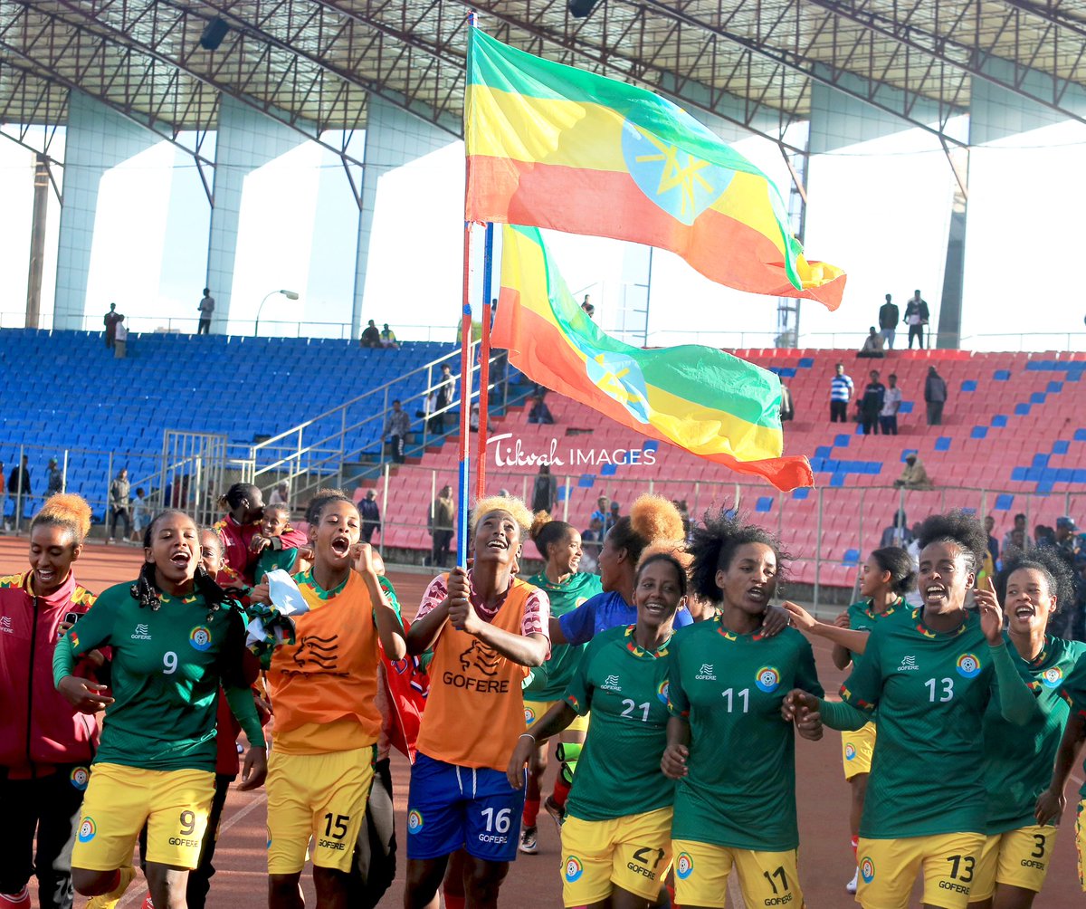 Today is the day! Show your colours and fly the #Ethiopia flag! 🇪🇹🇪🇹🇪🇹

#TeamEthiopia 
#U20WWC