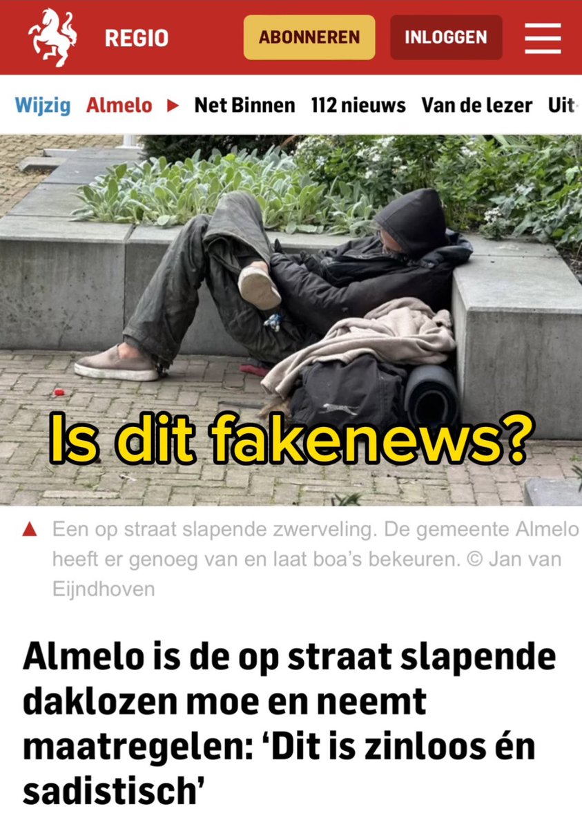 Dit is toch een schande?

Is dit fakenews?

Waarom is Hugo de Jonge zo incompetent?

Waarom Hugo de Jonge niet vervolgen? 

Of draaf ik nu weer door?