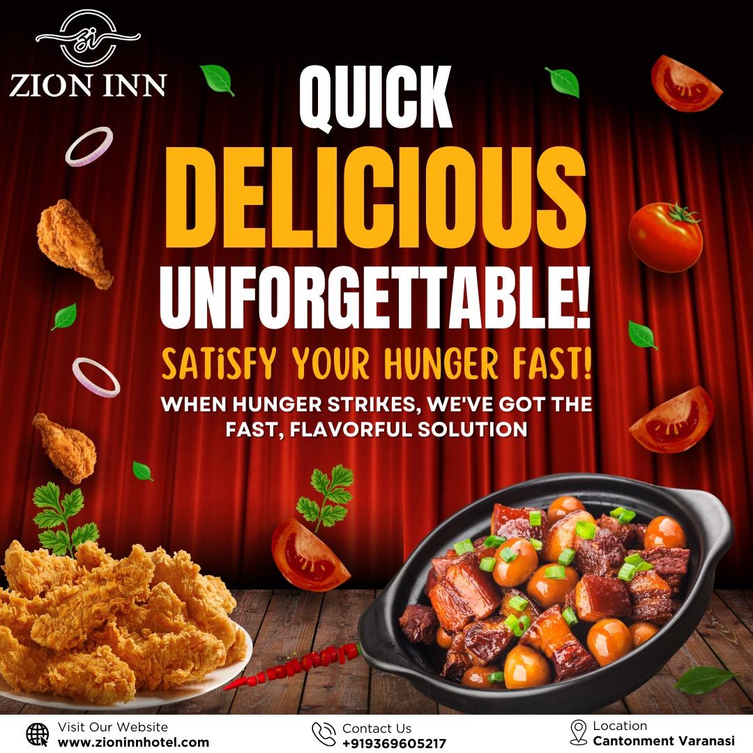 New place, new tastes, new memories 🍽️ Fresh flavors, fresh beginnings. Join us Our Zioninn Table ! 🍝🍛☕
⭐ Customer Reviews - bit.ly/3TWgDzq
#hotelzioninn_varanasi #restaurant  #besthotelinvaranasi #food #zion #varanasibesthotel #booknow #bookyourdate #luxiery