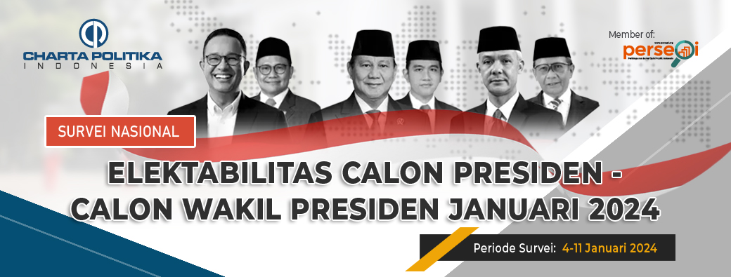 Rilis Hasil Survei Tatap Muka Nasional: 

"Elektabilitas Calon Presiden - Calon Wakil Presiden Januari 2024"

Sudah dapat di unduh di: bit.ly/3u0NQyZ
<a href="/yunartowijaya/">Yunarto Wijaya</a>
 
#rilischarta
#rilishasilsurveinasional
#chartapolitika