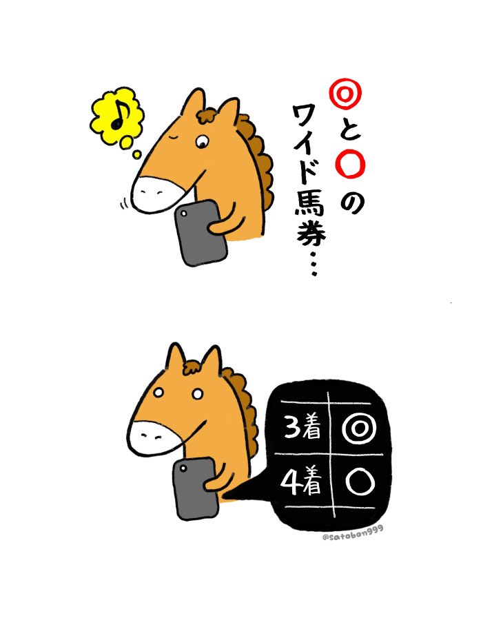 出先でよくある

#ぐっちょんの競馬イラスト 