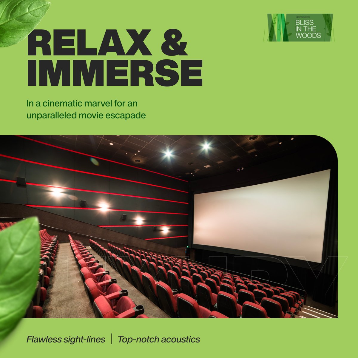 Blissinthewoods's tweet image. Escape to an unparalleled movie experience at the mini theatre at Bliss in the Woods. Enjoy your favorite films without the hassle of traffic or crowded theaters. 

#BlissintheWoods #MiniTheater #LuxuryLiving #LuxuryVilla #Hyderabad