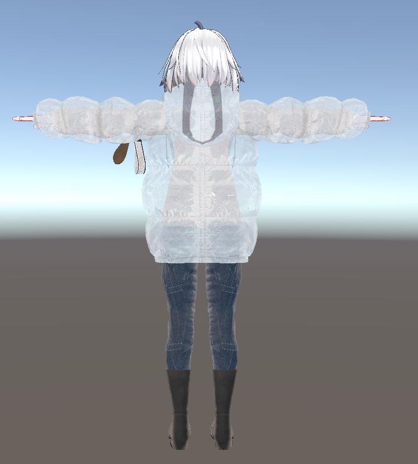 AEKO_VRC's tweet photo. もうそろそろ売り出す新作の画像ですー！透け感あるのでモコモコなのに春もいけそう！ https://t.co/9KZNeGS5IL
