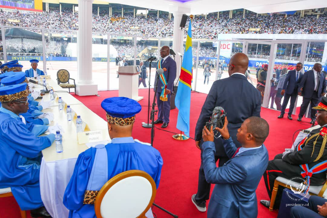 Let's join  together &amp; Congratulate President FELIX <a href="/FelixUdps/">Felix Tshisekedi - UDPS</a>  who took Oath of Office to lead #DRCongo for another 5 Years term in a Colorful Ceremony that was  graced by 16 Heads of State/Government at Martyrs-Kinshasa #DRCongo