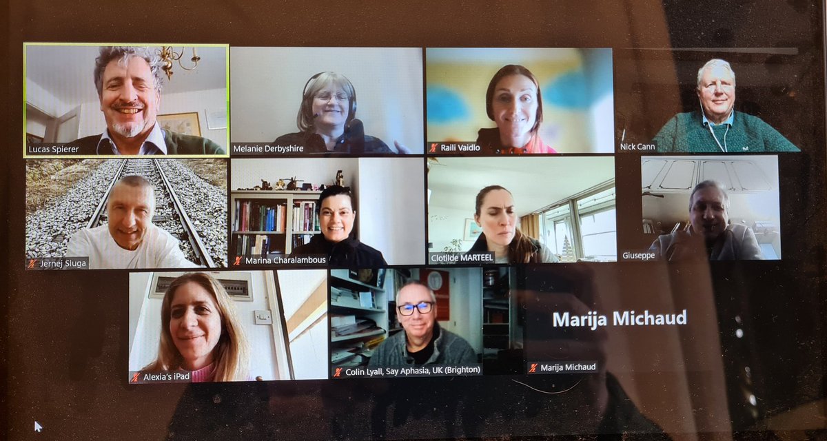 @AphasiaIntl members met online for the AIA General Meeting yesterday. We reviewed activities & finances from 2023, received country presentations & welcomed 2 new Board members who have personal experience of #Aphasia - 2024 is looking very positive!