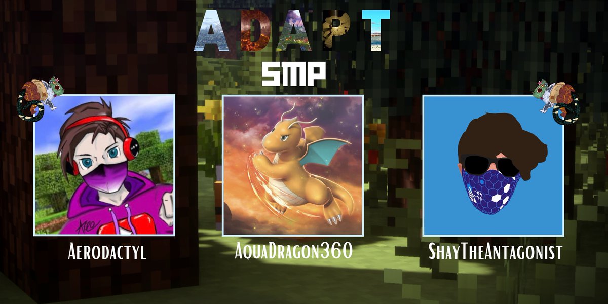 SMPAdapt's tweet image. Please welcome our first set of members!
@AreodactylYT 
@AntagonistShay 
@ADragon360