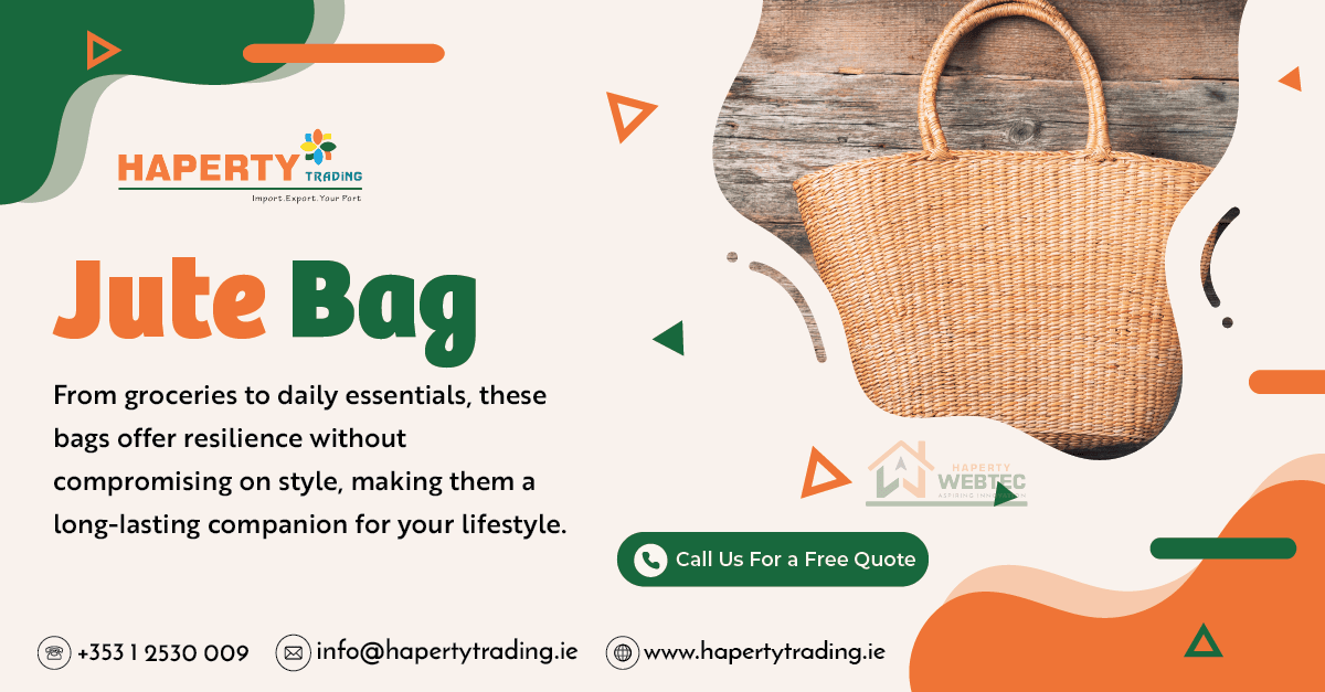 HapertyTrading's tweet photo. Beyond their eco-friendly credentials, jute bags are remarkably sturdy and reliable. They withstand wear and tear, carrying your belongings with ease.  👌

#jutebags
#jutebag
#jutebagsforsale
#bagsale
#ecofriendlyproducts https://t.co/cEnWoh7EXE