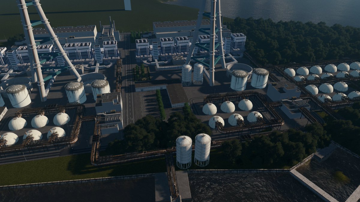 火力発電所
#CitiesSkylines