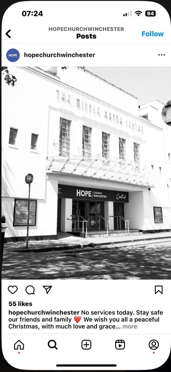 Looking forward to preaching at 
HOPE CHURCH WINCHESTER today.